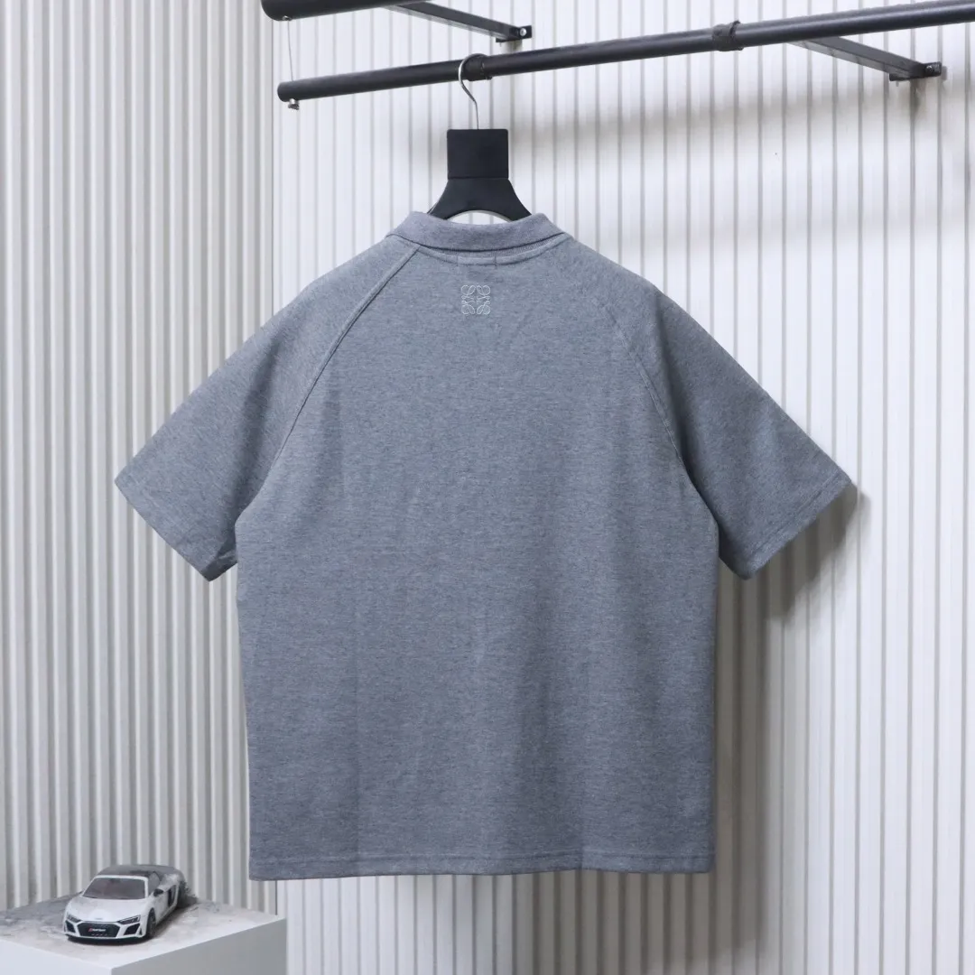 Back Raglan Collar Polo T-Shirt