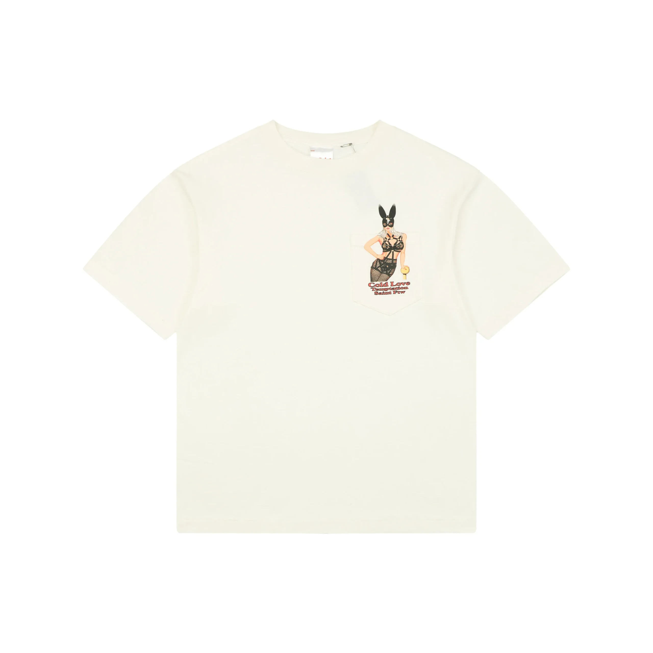 Saint Michael Bunny Girl Graphic Pocket T-Shirt