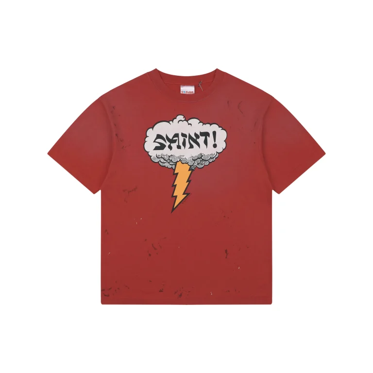 Saint Michael Cloud Lightning Graphic T-Shirt