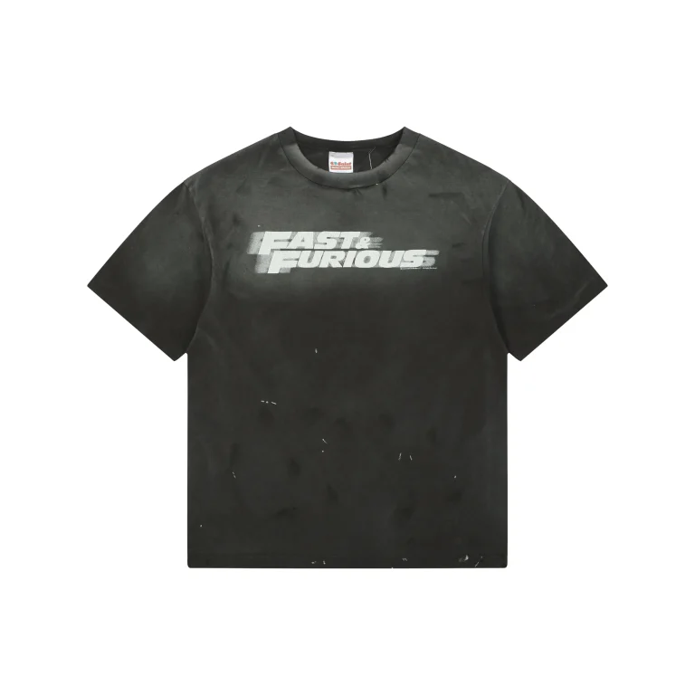 Saint Michael Speed ​​& Passion Letter Print T-Shirt