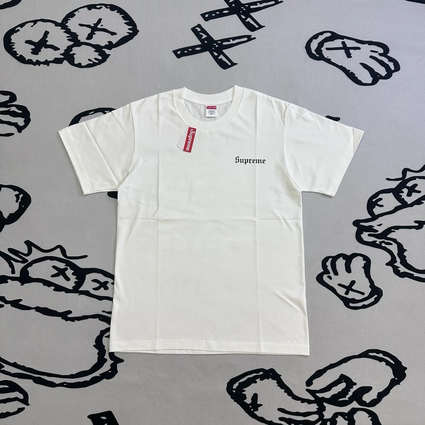 Sup Target Flag Back Print Cotton T-Shirt