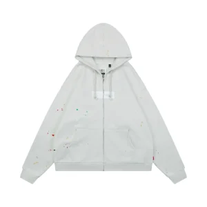 Sup x MM6 Splatter Paint Box Logo Hooded Jacket