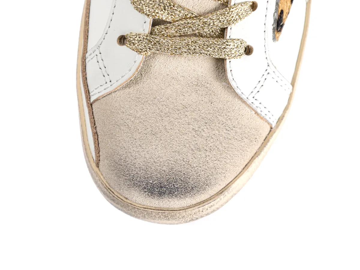 Super Star Sabots White Top View