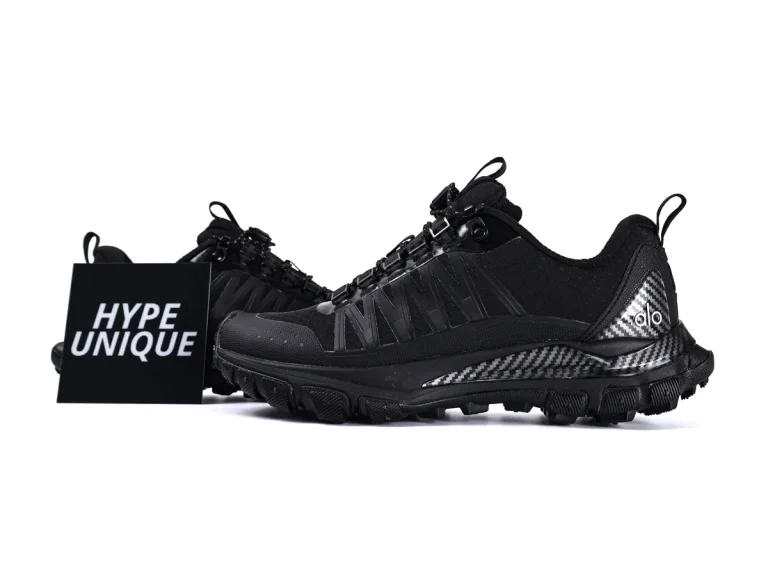 Trail Black Multi-Terrain Outdoor Sneakers Side Profile