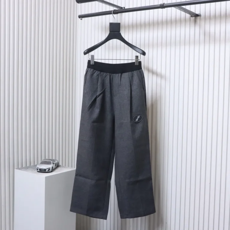 Well Done Badge Logo Wide-Leg Trousers