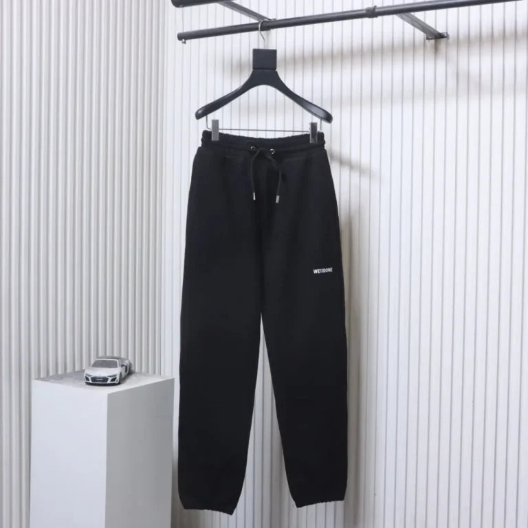 Well Done Classic Logo Print Cotton Jogger Pants