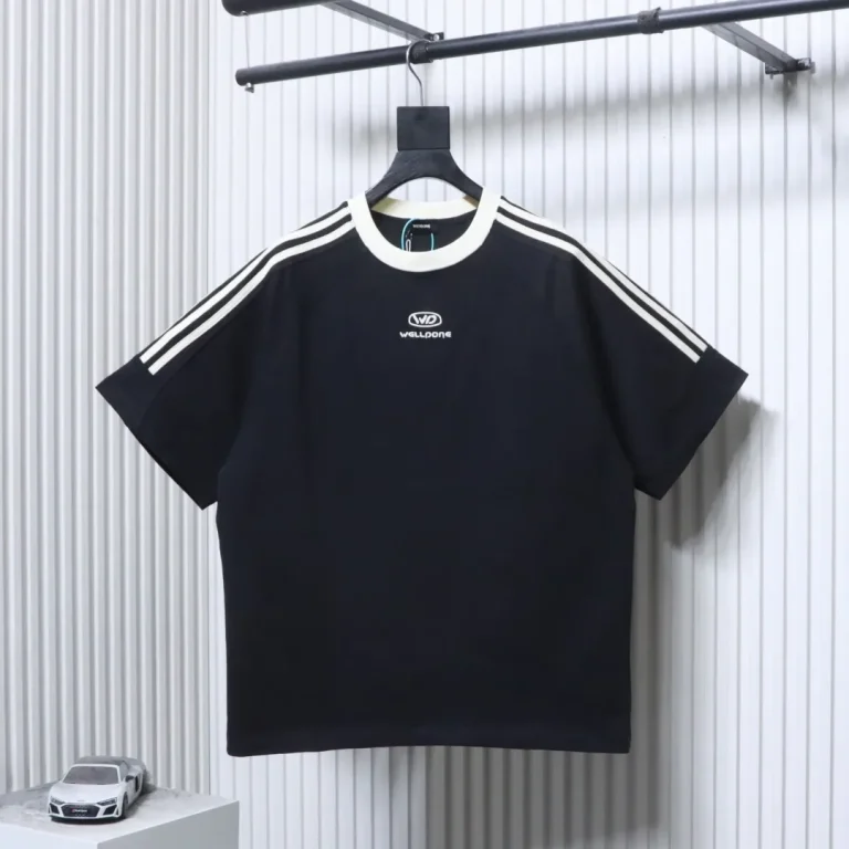 Well Done Three-Stripe Embroidered T-Shirt