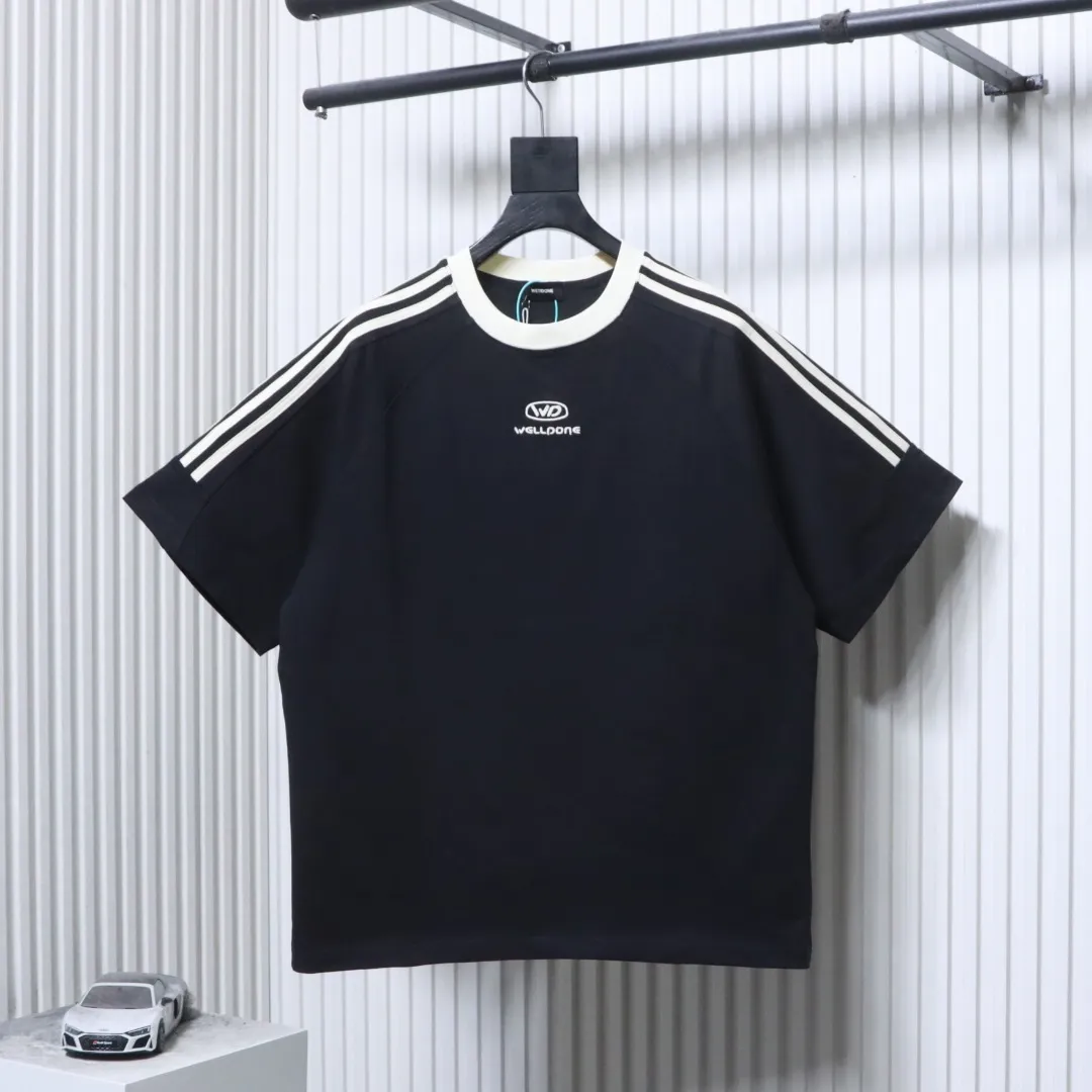 Well Done Three-Stripe Embroidered T-Shirt