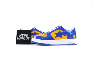 A Bathing Ape BAPE STA Purple Yellow Sneakers Side Profile