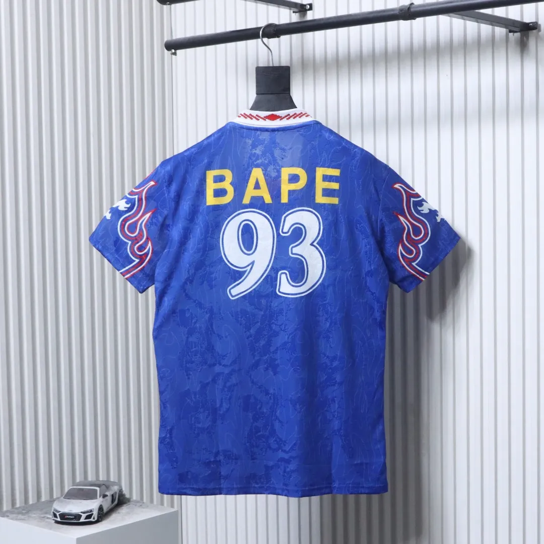 Back AD x BAPE SSL Flame No. 93 Jersey T-Shirt