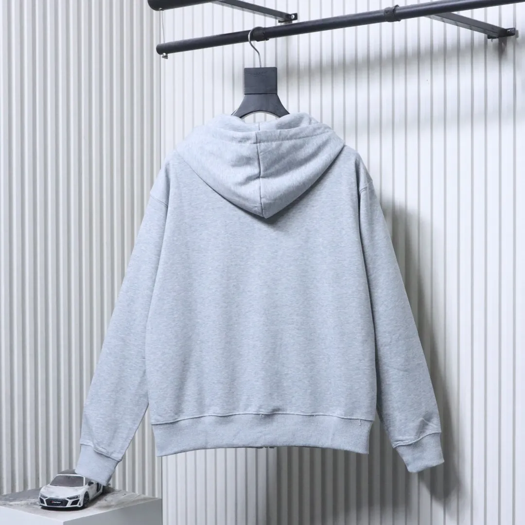 Back AMI Paris ADC Small Heart Embroidered Full-Zip