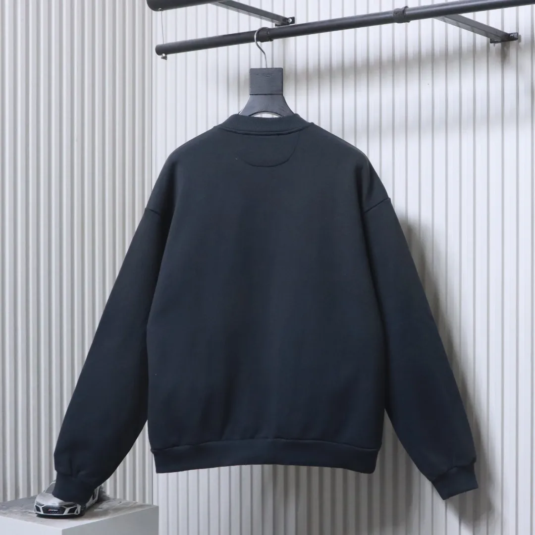 Back Acne 1996 Distressed Logo Zip-Up Baseball Jacket