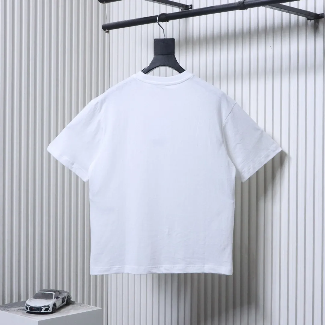 Back Acne 1996 White Cotton-Linen T-Shirt