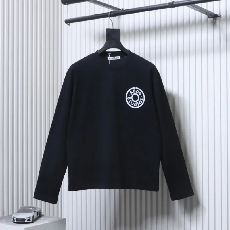 Acne Circle Letter Long-Sleeve Shirt