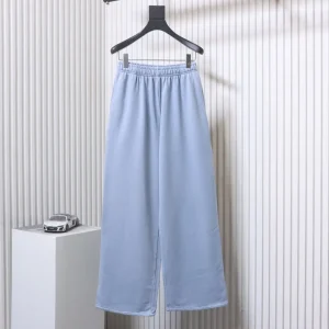 Acne Letter Print Washed Straight-Leg Pants