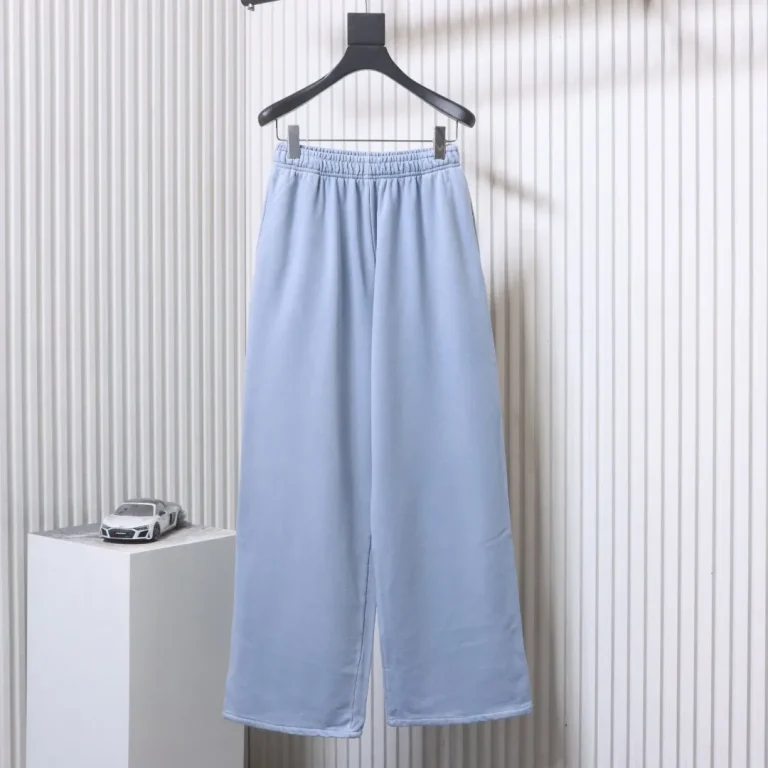 Acne Letter Print Washed Straight-Leg Pants