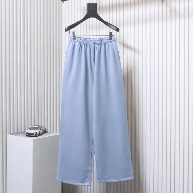 Acne Letter Print Washed Straight-Leg Pants
