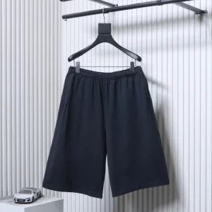 Acne Smiley Pocket Logo Cotton Shorts