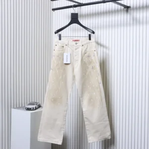 Acne Splatter Paint Straight-Leg Jeans