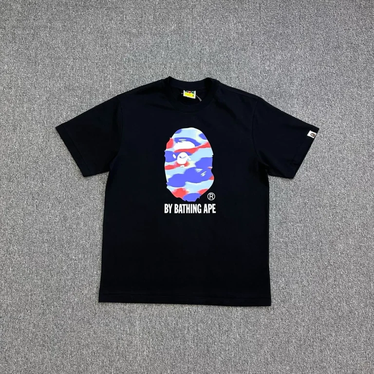 BAPE Camouflage Ape Head Logo Crew Neck T-Shirt