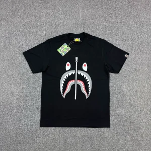 BAPE SS26 WGM Glitter Shark Graphic T-Shirt