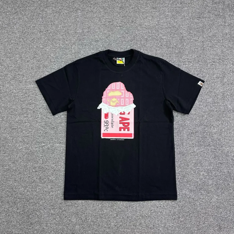 BAPE Valentine’s Day Ape Head Chocolate Graphic T-Shirt
