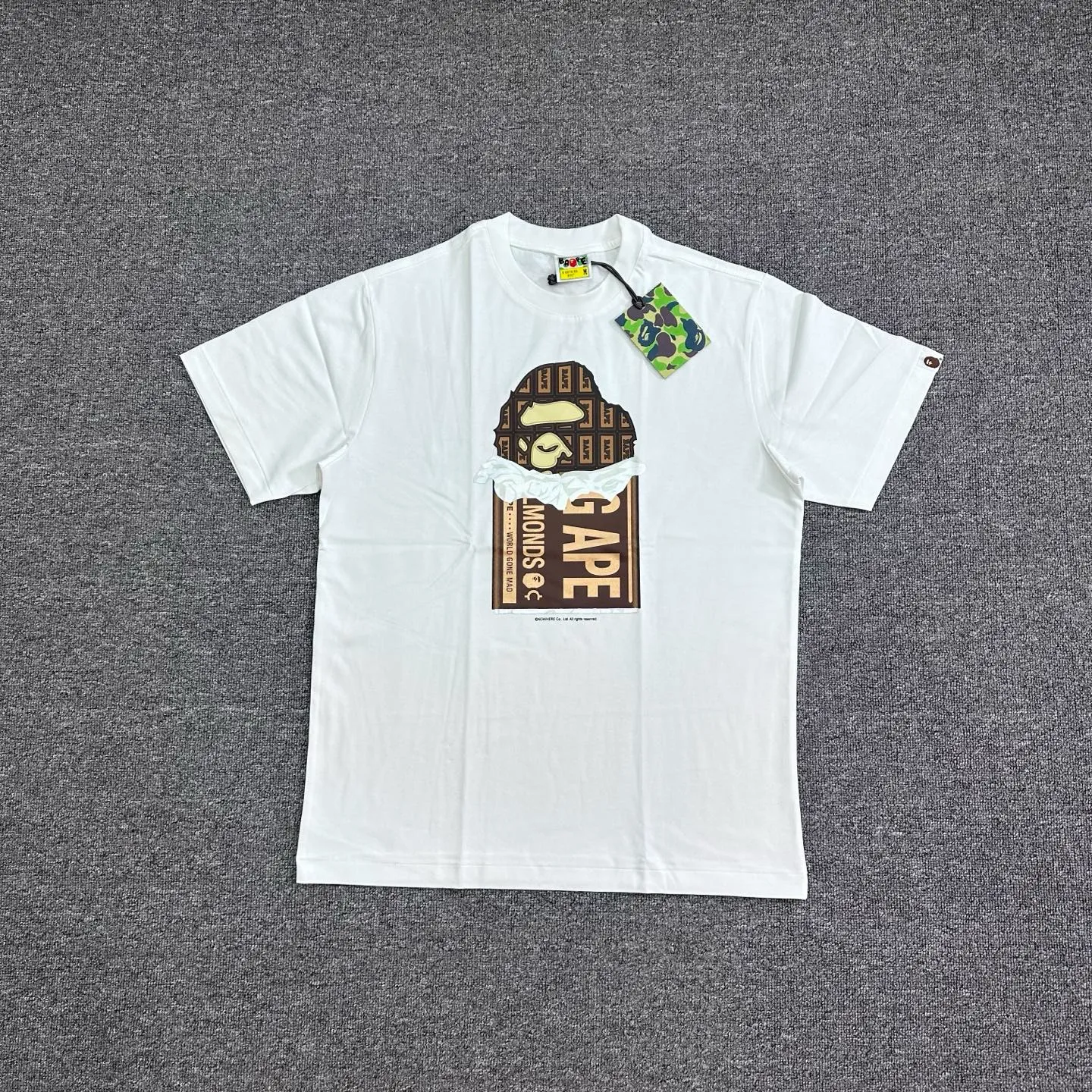 BAPE Valentine’s Day Ape Head Chocolate Graphic T-Shirt