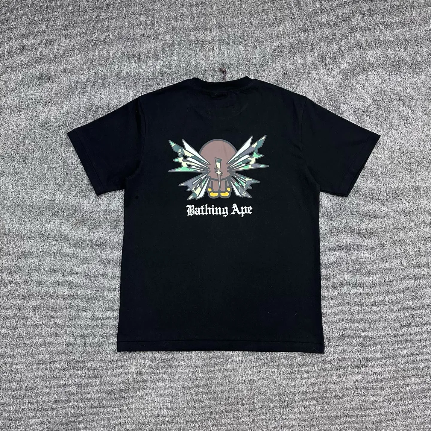Back BAPE x Evolution Cartoon Ape Butterfly T-Shirt