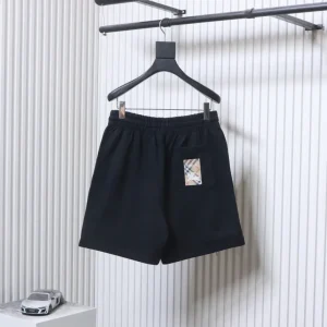Back BBR Check Equestrian Knight Appliqué Shorts