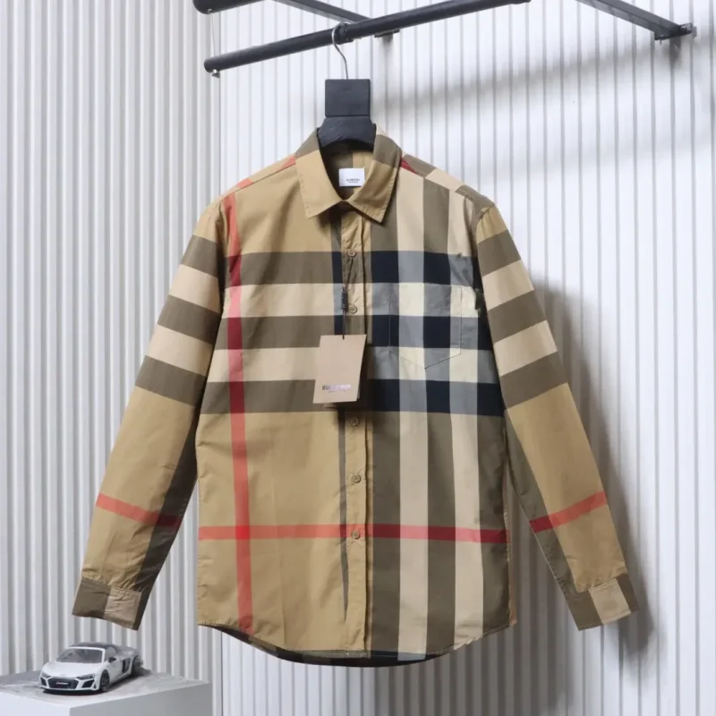 BBR Classic Large Check Cotton Long-Sleeve Shirt