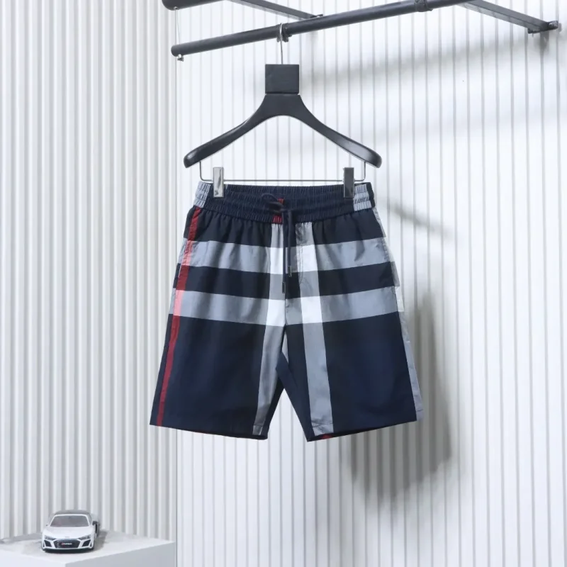 BBR Classic Striped Plaid Wide-Leg Shorts