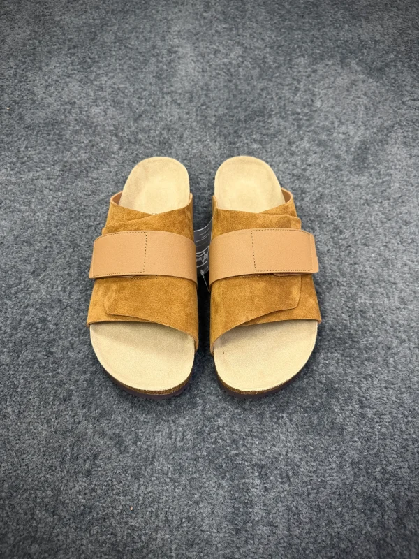 BK Kyoto "Cola Brown" Nubuck Suede Leather Sandals