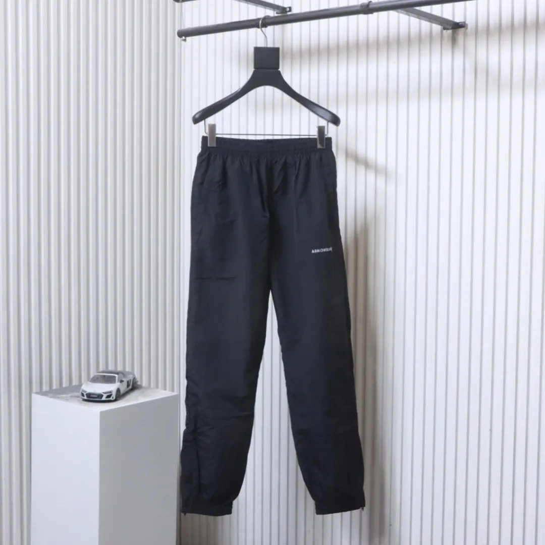 BLCG Black Reverse Logo Zip-Hem Track Pants