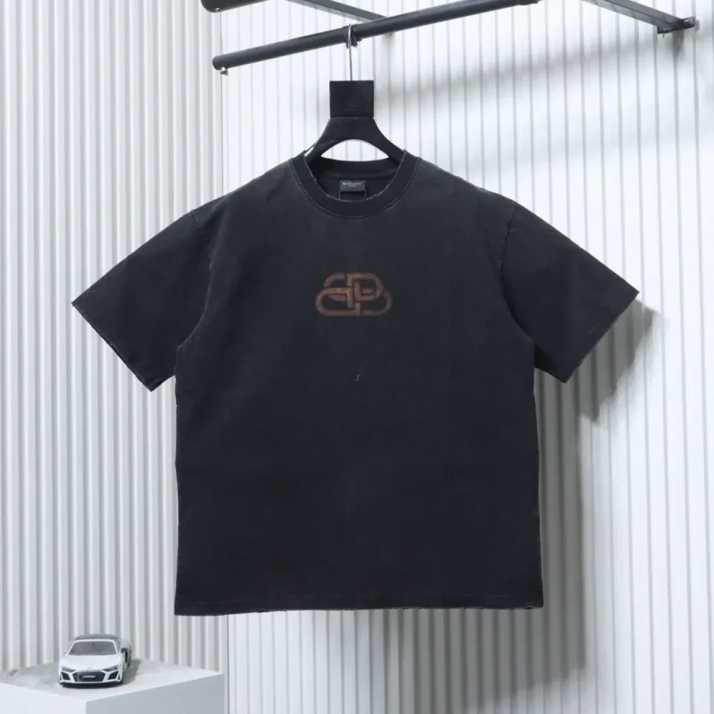 BLCG Distressed Lock Print Vintage T-Shirt