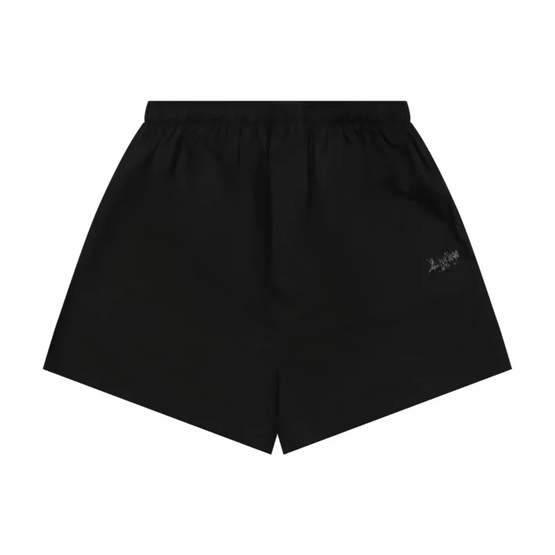 BLCG Mottled Gothic Paris Logo Oversized Shorts