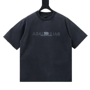 BLCG Reverse Double B Distressed Washed T-Shirt