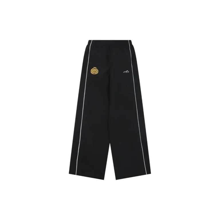 BLCG Wheat Ear B Logo Reflective Wide-Leg Track Pants