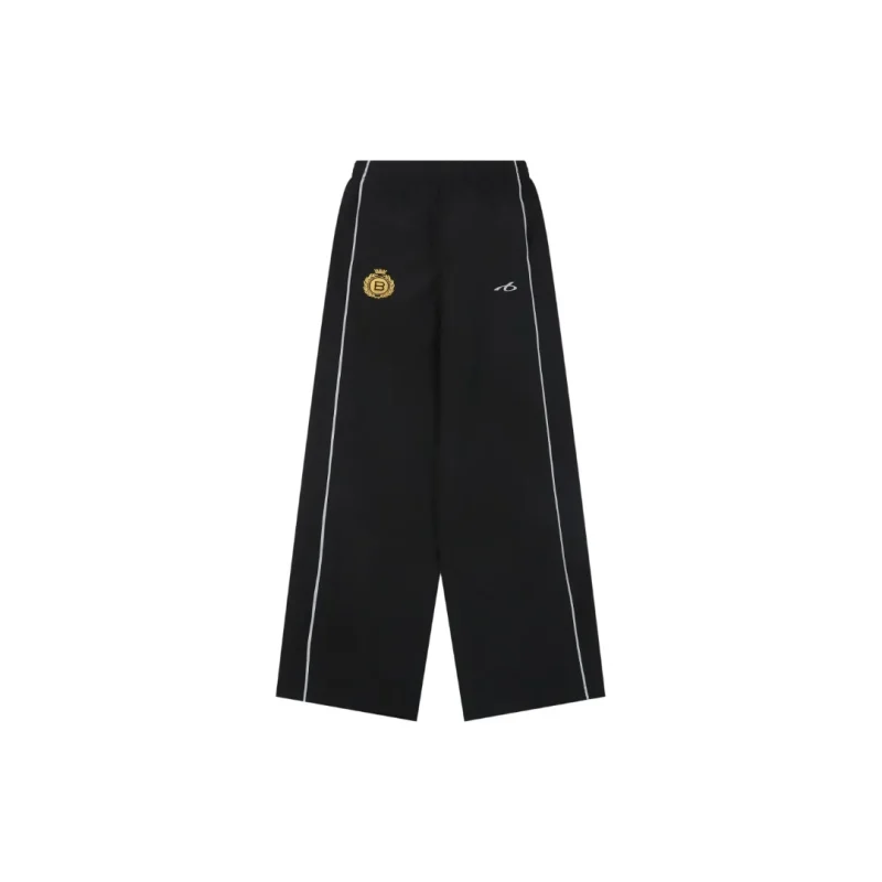 BLCG Wheat Ear B Logo Reflective Wide-Leg Track Pants