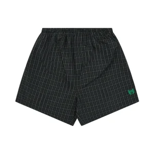 BLCG Wheat Logo Blue Plaid Shorts