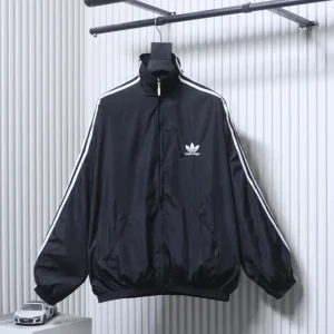 BLCG x Ads Black Color-Block Track Jacket