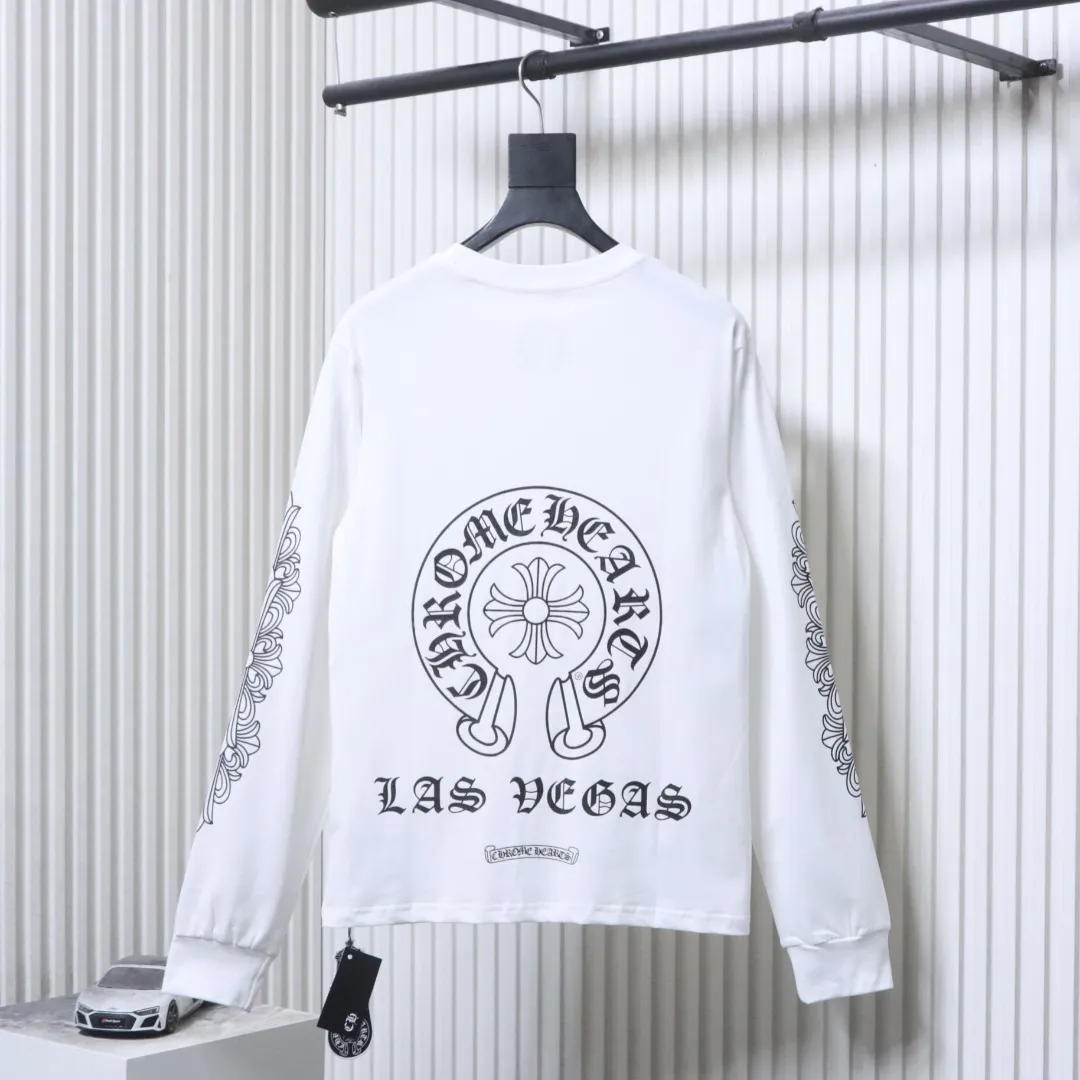 Back CH 25FW Las Vegas Horseshoe Print Long-Sleeve Shirt