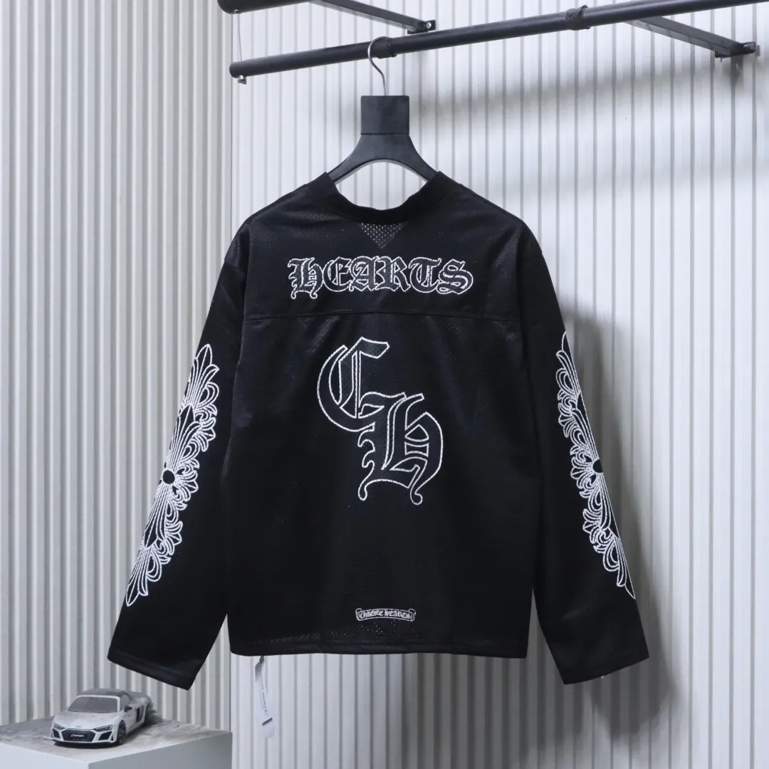 Back CH 25FW Pink Sanskrit Mesh Hockey Jersey T-Shirt