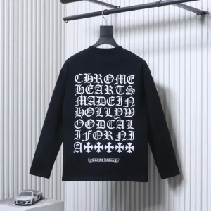 Back CH All-Over Sanskrit Print Long-Sleeve Shirt