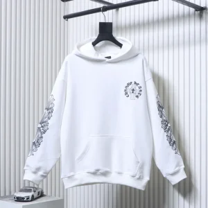 CH Pearl Cross Embroidered Oversized Hoodie