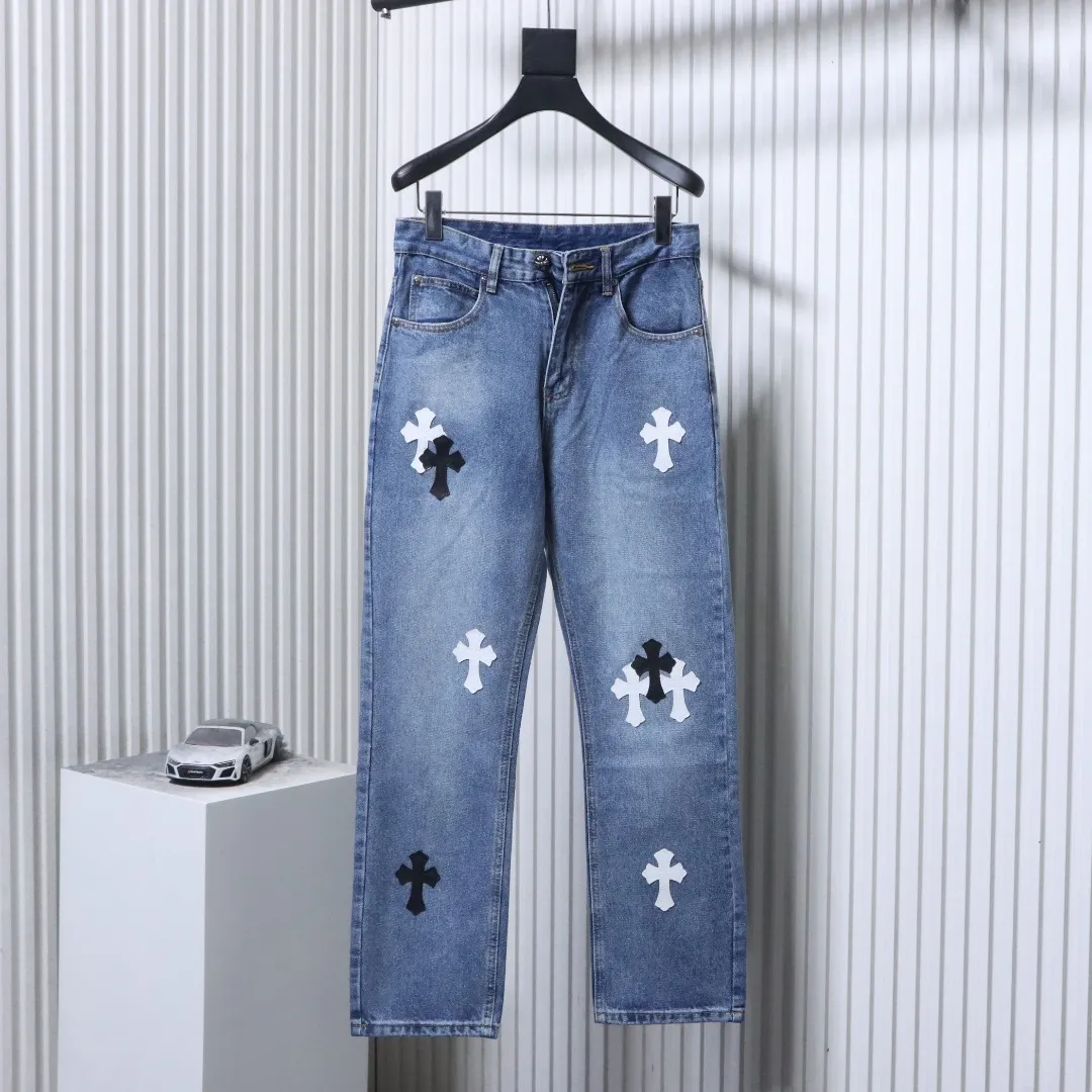 CH Sanskrit Cross Patch Straight-Leg Jeans