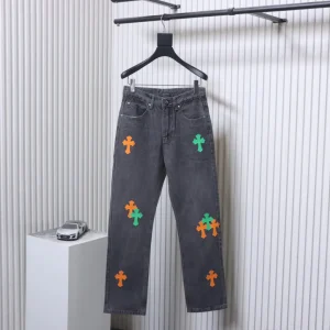 CH Sanskrit Cross Patch Straight-Leg Jeans