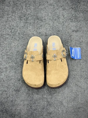 CH x BK Boston Khaki Suede Clogs