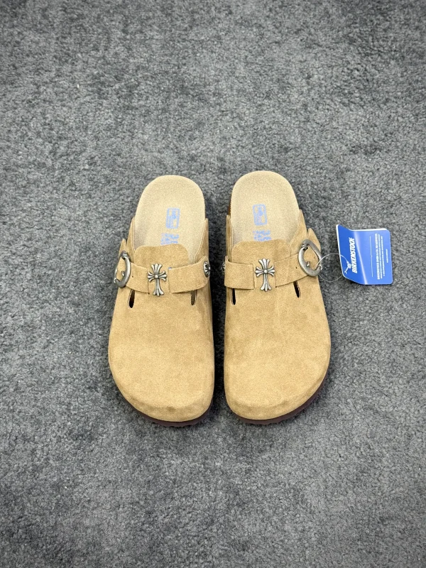 CH x BK Boston "Khaki" Suede Clogs