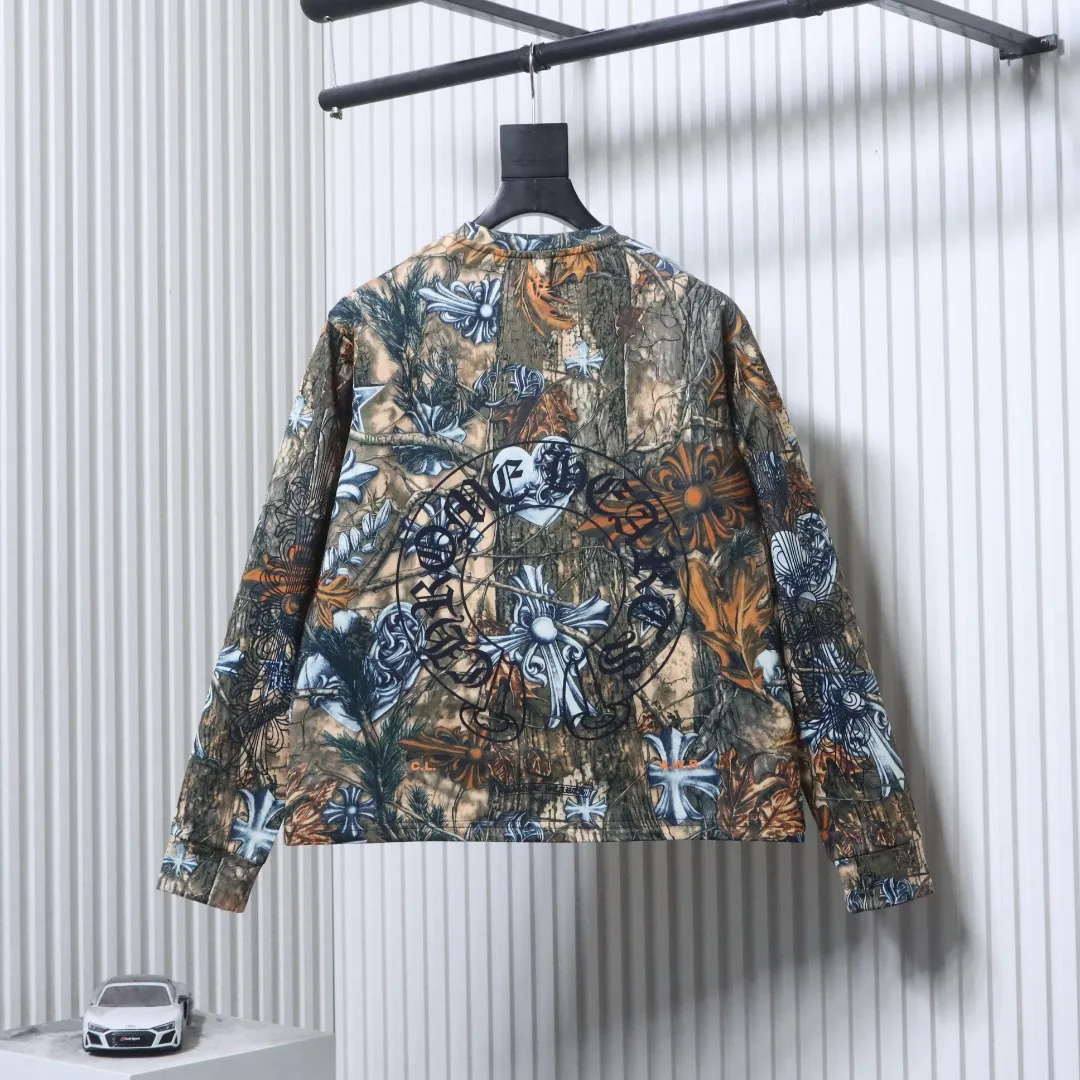 Back CH x N1k3 NOCTA Camo Cross Print Long-Sleeve Shirt