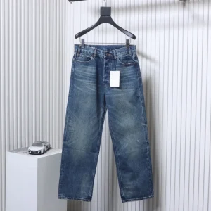 CL 24SS Blue Distressed Japanese Denim Jeans